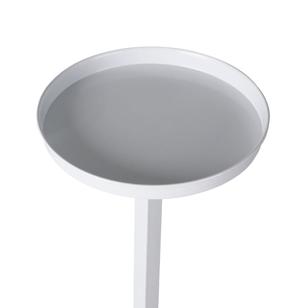 Plant Stand Outdoor Indoor Flower Pots Rack Garden Shelf White 120CM