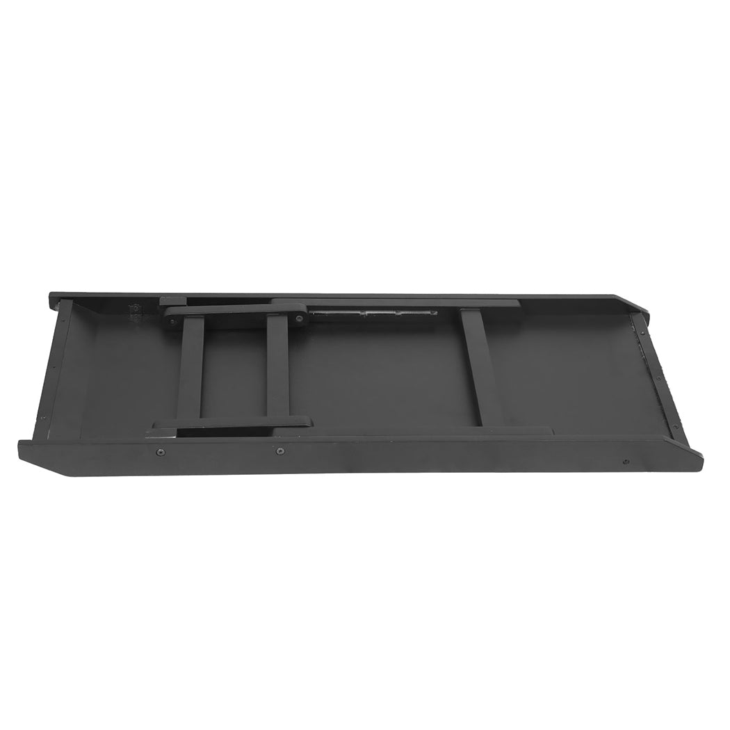 Adjustable Dog Ramp Height Stair For Bed Sofa Cat Dogs Folding Portable - Black