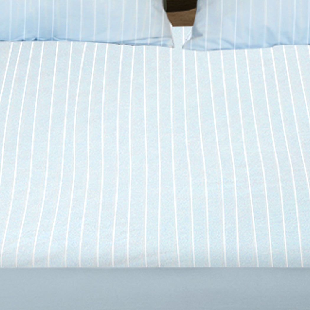 Double DreamZ Mattress Protector Pillowcases Blue