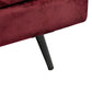 Maylee 3 Seater Velvet Sofa Armchair Couch 210cm Wide - Red