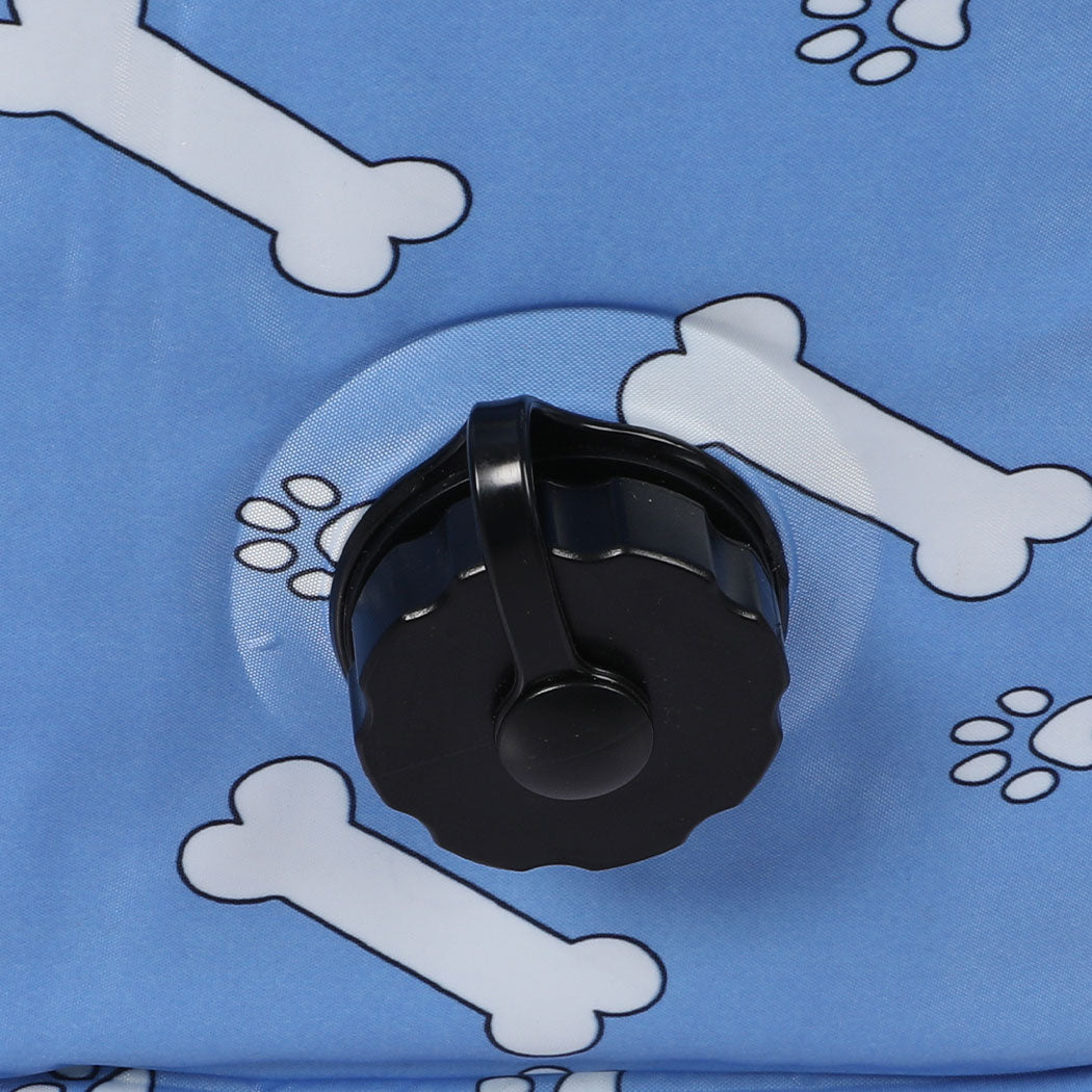 Portable Pet Swimming Pool Kids Dog Cat Washing Bathtub Outdoor Bathing Blue M - Blue Medium