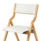 Romilly Set of 2 Dining Chairs Foldable PU - Beige