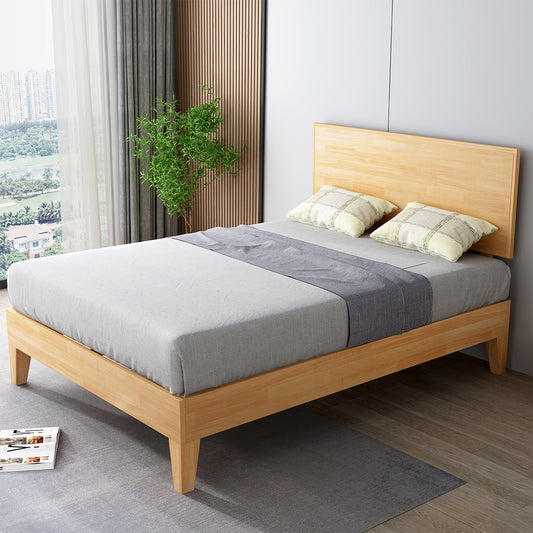 Naomi Rubberwood Bed Frame - Natural Double
