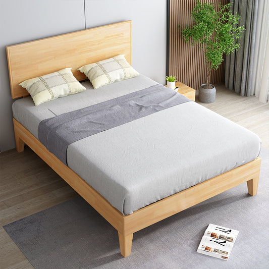 Naomi Rubberwood Bed Frame - Natural Double