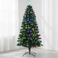 7ft 2.1m 280 Tips Enchanted Pre Lit Fibre Optic Christmas Tree Xmas Decor