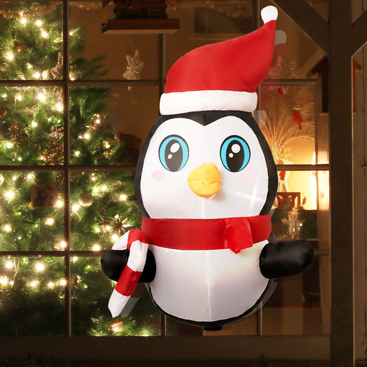 Penguin 0.9M Christmas Inflatable Lighted Xmas Penguin Garden Outdoor Decoration