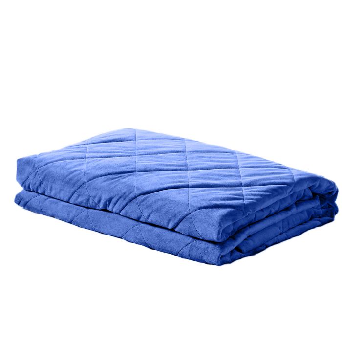 Waverly Weighted Soft Blanket 9KG Adults Size Anti-Anxiety Gravity - Royal Blue