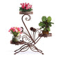 Bronze Plant Stand Outdoor Indoor Metal Flower Pots Rack Corner Planter Shelf