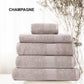 Cotton Bamboo Towel 5-Piece Set Champagne