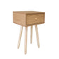 Burnaby Wooden Bedside Tables with 2 Drawers - Light Brown