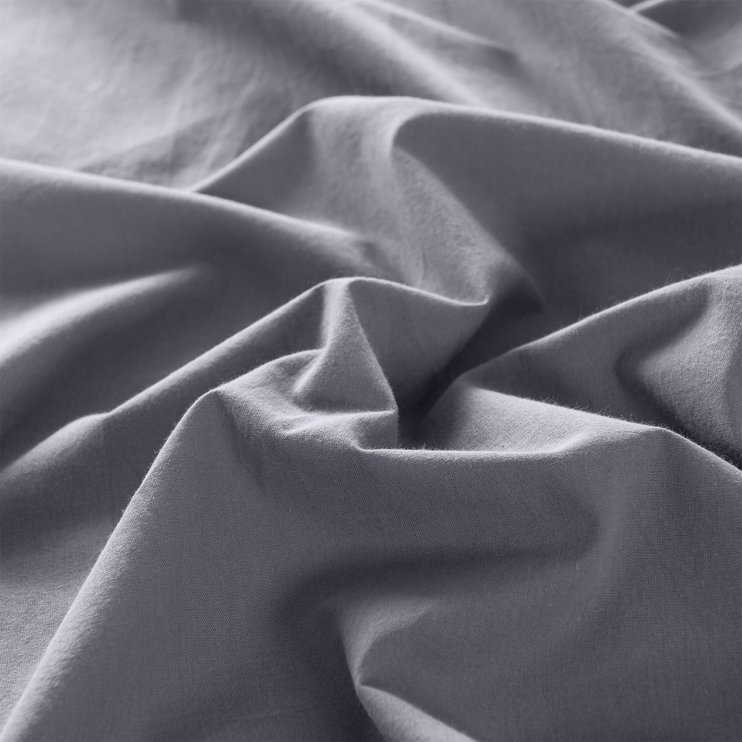 QUEEN Royal Comfort Vintage Washed 100 % Cotton Sheet Set Set - Grey