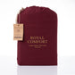 QUEEN Royal Comfort Vintage Washed 100 % Cotton Sheet Set Set - Mulled Wine