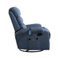 Niamh Massage Chair Recliner Chair Heated Lounge Armchair 360 Swivel - Blue