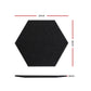 Acoustic Foam 12pcs 35x30x0.9cm Soundproof Absorption Panel Adhesive Black