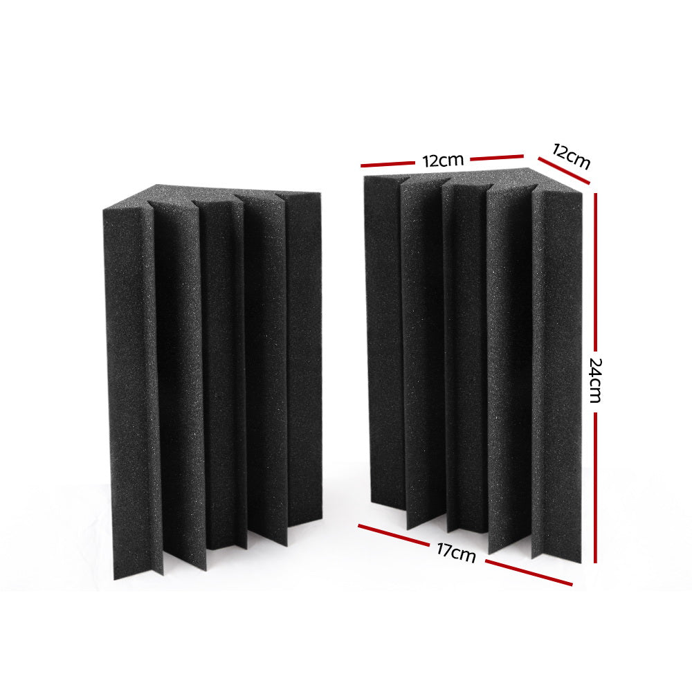 20pcs Studio Acoustic Foam Corner Bass Trap Sound Absorption Treatment