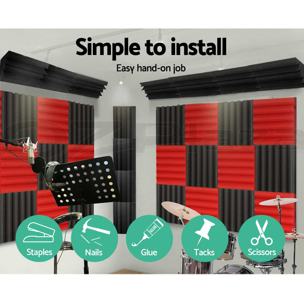 20pcs Studio Acoustic Foam Corner Bass Trap Sound Absorption Treatment