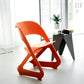 Kendall Set of 4 Dining Chairs Office Cafe Lounge Seat Stackable Plastic Leisure - Orange
