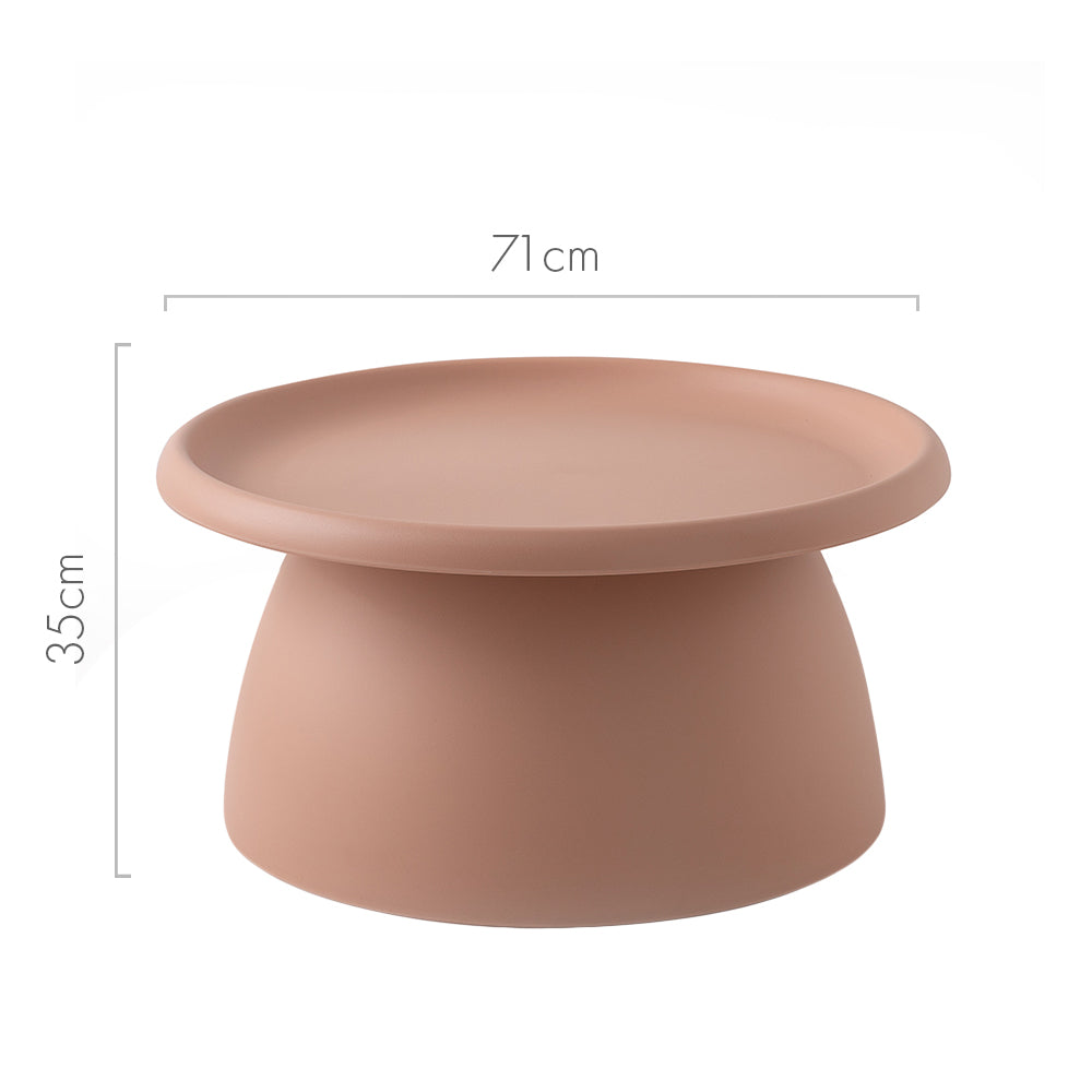 Iliana Coffee Table Round 71cm Plastic - Pink