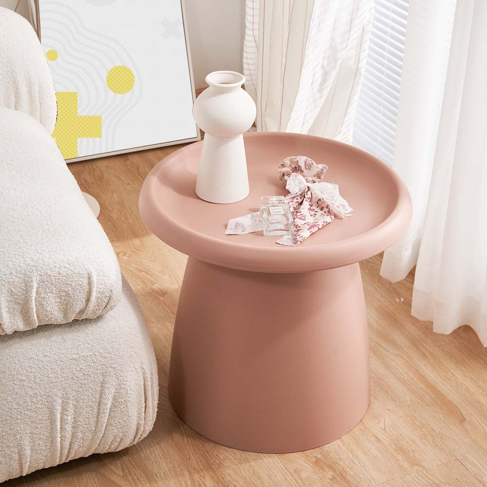 Iliana Coffee Table Round 52cm Plastic - Pink