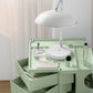Vernon PP Plastic Bedside Tables Side Tables Nightstand Organizer Replica Boby Trolley 5 Tier with 4 Drawers - Green