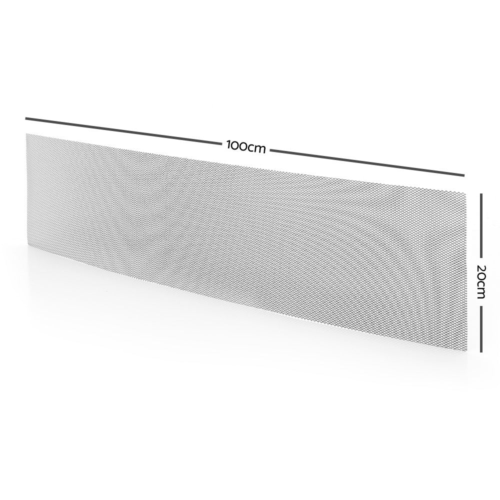 30-piece Aluminium Gutter Guard Leaf Mesh- Silver