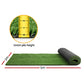 10sqm Artificial Grass 10mm Synthetic Fake Turf Plants Plastic Lawn - Olive Green