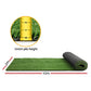 20sqm Artificial Grass 10mm Synthetic Fake Turf Plants Plastic Lawn - Olive Green