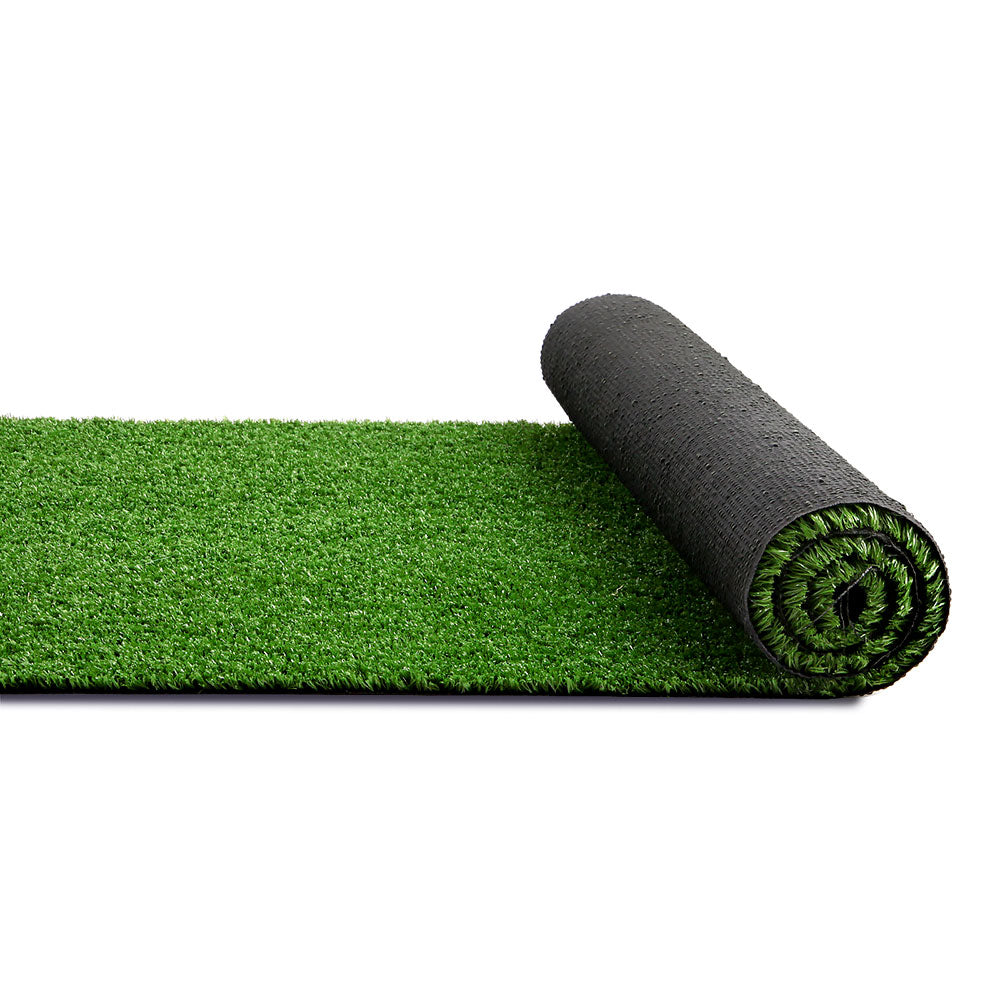 10sqm Artificial Grass 17mm Synthetic Fake Turf Plants Plastic Lawn with Tape - Olive Green