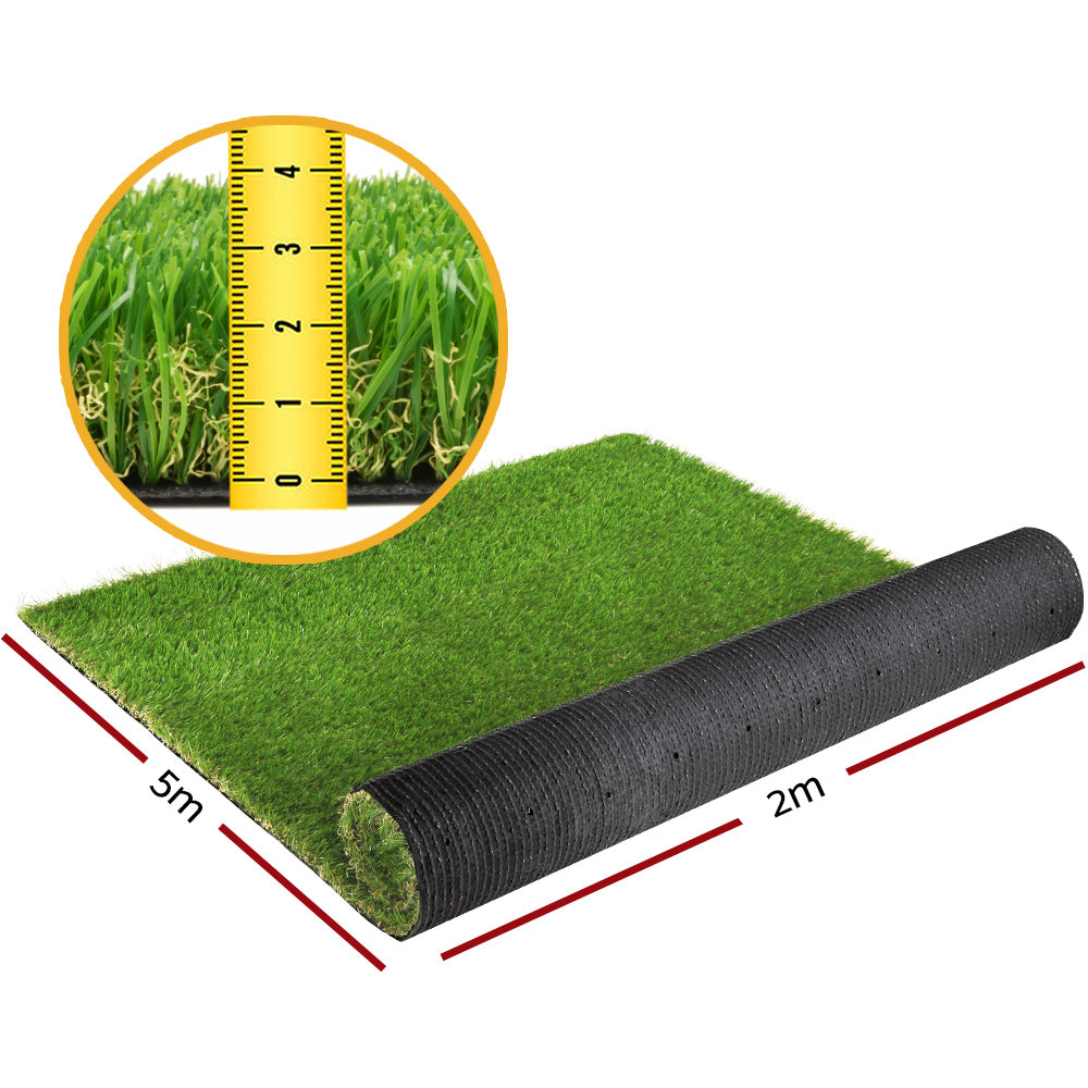 60sqm Artificial Grass Synthetic Fake Lawn - Olive Green