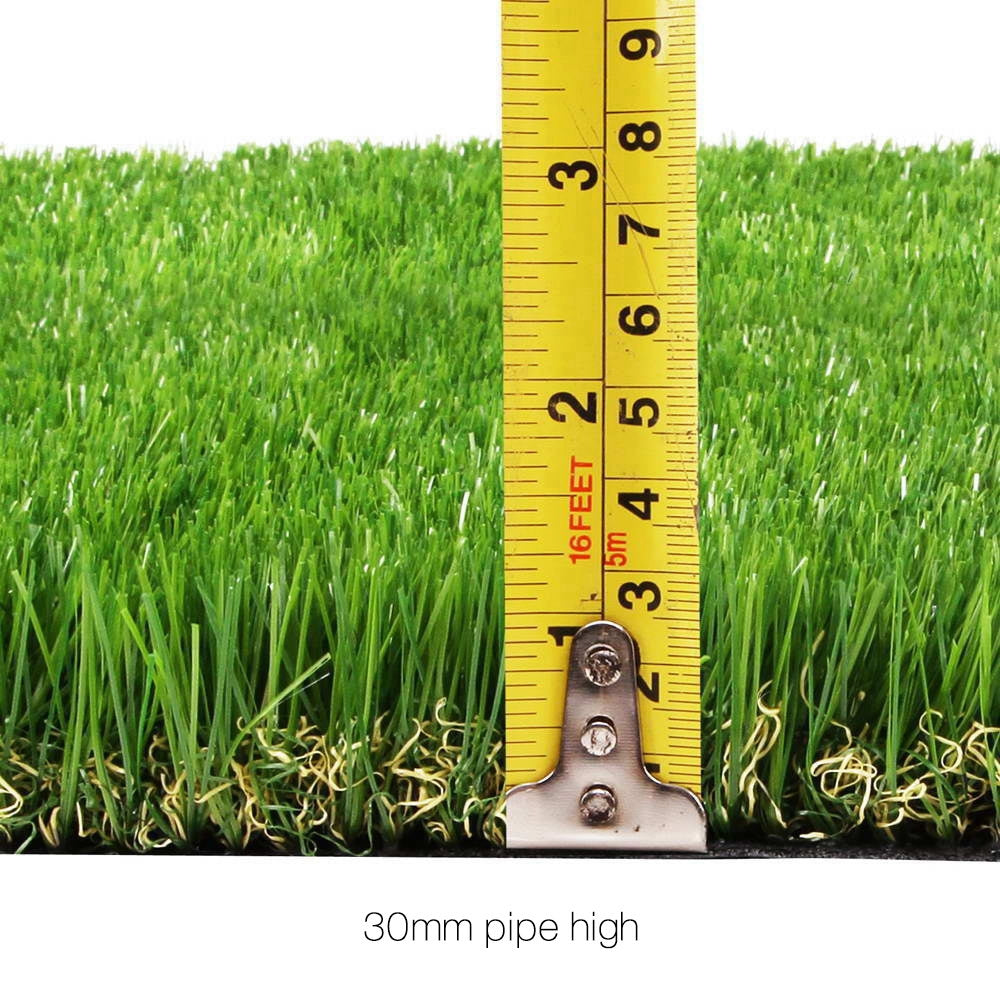 10sqm Artificial Grass 30mm Synthetic Fake Turf Plastic Lawn - 4-Colour Green