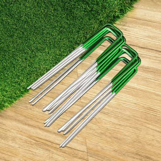 Primeturf Artificial Grass 200pcs Synthetic Pins Fake Lawn Turf Weed Mat Pegs Joining Tape