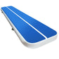 4mx1m Inflatable Air Track Mat 20cm Thick Gymnastic Tumbling Blue And White