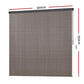 Instahut Outdoor Blinds Light Filtering Roll Down Awning Shade 3x2.5M Brown