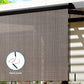 Instahut Outdoor Blinds Light Filtering Roll Down Awning Shade 3x2.5M Brown