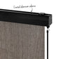 Outdoor Blinds Light Filtering Roll Down Awning Shade 3X2.5M - Brown