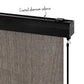 Instahut Outdoor Blinds Light Filtering Roll Down Awning Shade 3x2.5M Brown