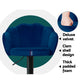 Set of 2 Naples Bar Stools Kitchen Stool Swivel Chair Gas Lift Velvet Chairs - Blue