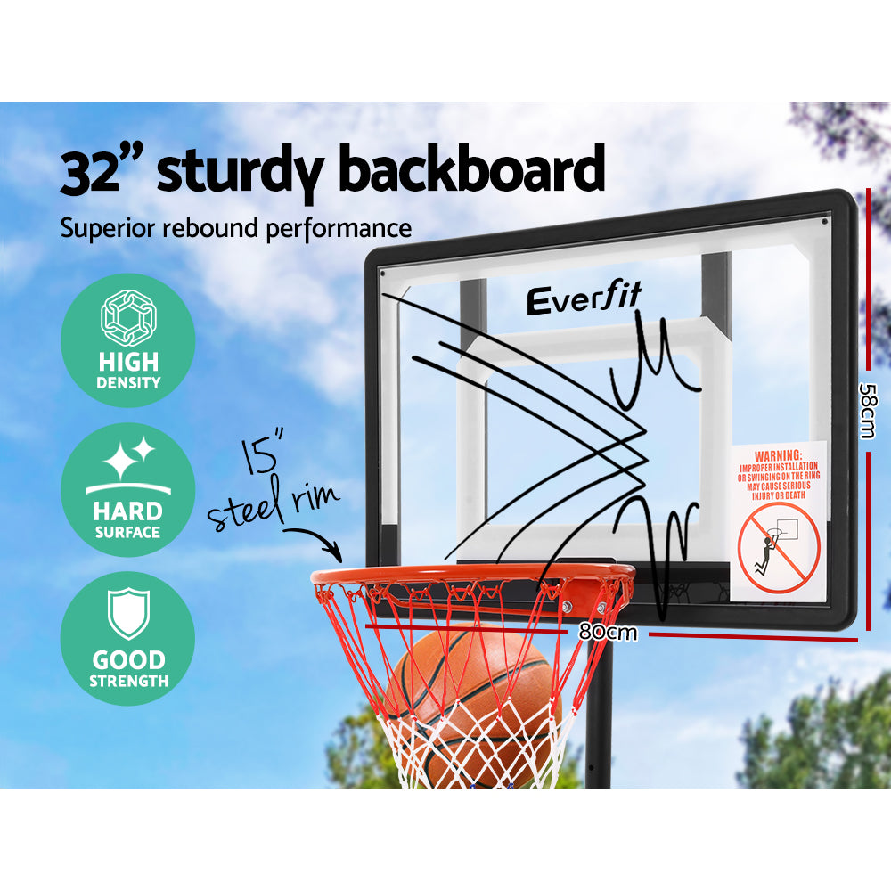 Adjustable Portable Basketball Stand Hoop System 2.1m Rim Height