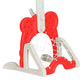 Keezi Kids Basketball Hoop Stand Adjustable 5-in-1 Sports Centre Toys Set Red