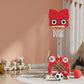 Keezi Kids Basketball Hoop Stand Adjustable 5-in-1 Sports Centre Toys Set Red