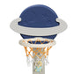 Kids Basketball Hoop Stand Adjustable 6-in-1 Sports Center Toys Set Blue