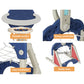 Keezi Kids Basketball Hoop Stand Adjustable 6-in-1 Sports Centre Toys Set Blue