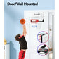 23" Mini Basketball Hoop Backboard Door Wall Mounted Sports Kids - Black