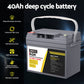 AGM Battery 12V 40Ah Deep Cycle Box Portable Solar Caravan Camping