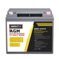 AGM Battery 12V 60Ah Deep Cycle Box Portable Solar Caravan Camping