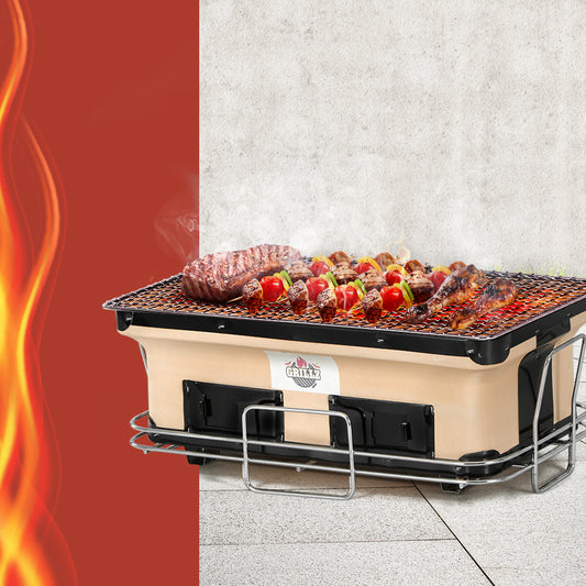 Grillz BBQ Grill Tabletop Smoker - Charcoal