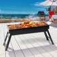 Charcoal BBQ Grill Portable Hibachi Barbecue Outdoor Foldable Camping Picnic Set