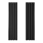 Set of 2 Blockout Curtains Blackout Window Curtain Eyelet 140x230cm Black