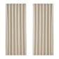 Set of 2 Blockout Curtains Blackout Window Curtain Eyelet 240x230cm Beige