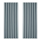 Set of 2 Blockout Curtains Blackout Window Curtain Eyelet 240x230cm Grey